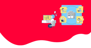 お仕事を探す人々